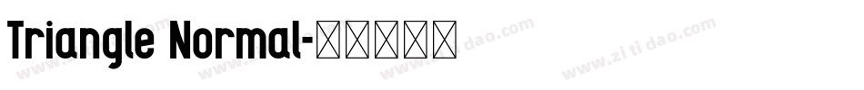 Triangle Normal字体转换